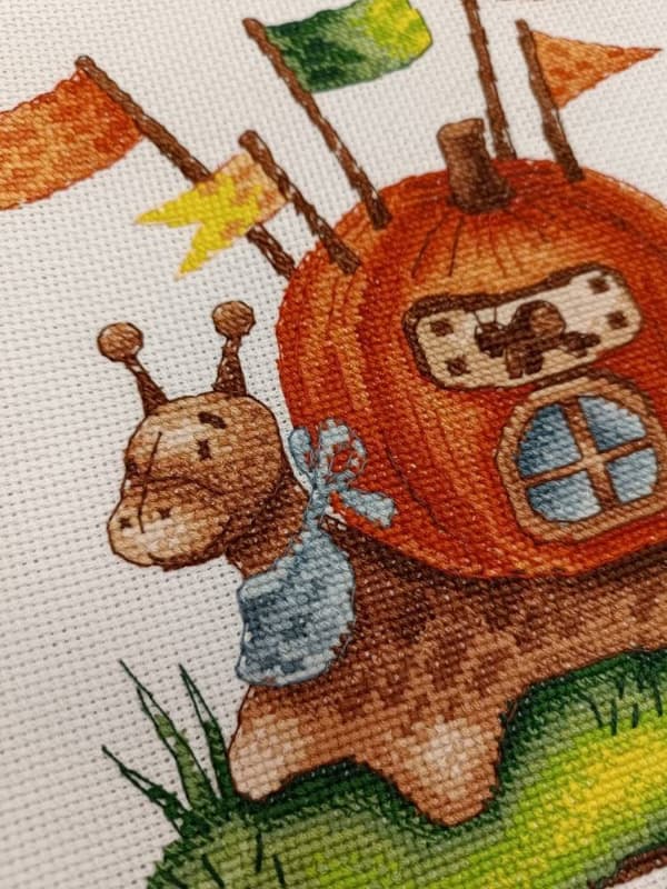 Broderikit Oven "Græskar" 14x19 cm
