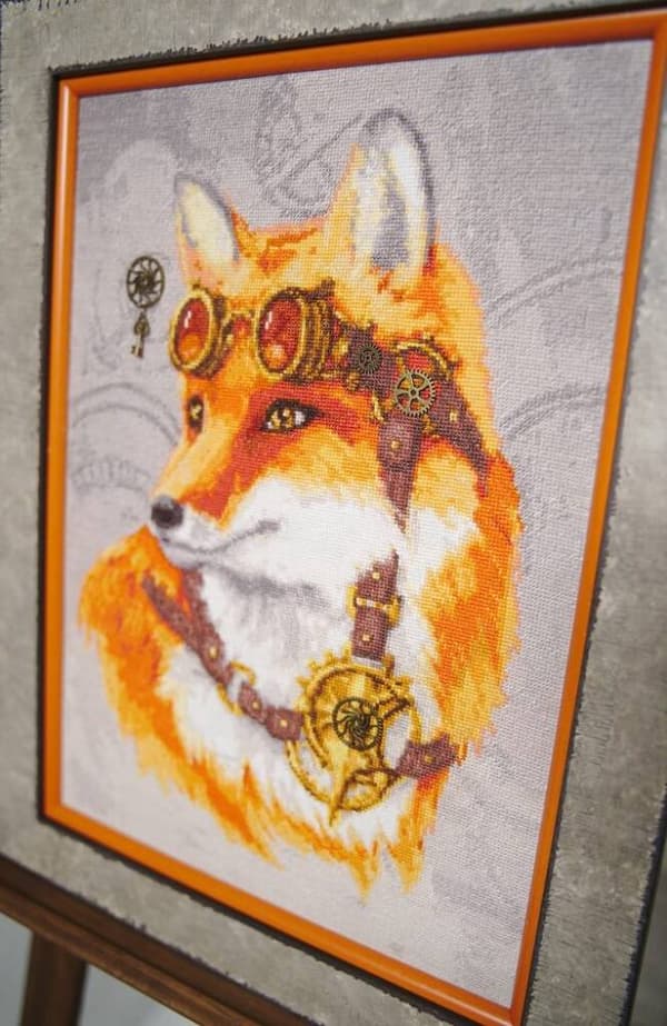 Broderikit Golden Fleece "Mesterræv" 26,5x37,5 cm
