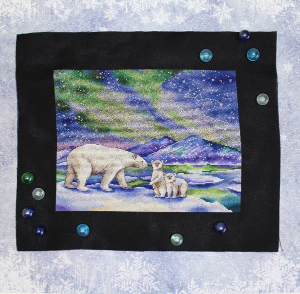 Broderikit MP Studia "Ved nordpolen" 26x20 cm