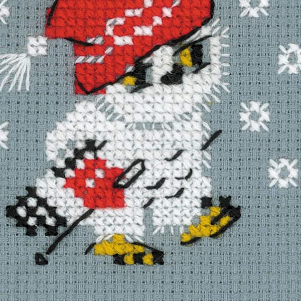 Broderikit Riolis "Snö" 9x9 cm