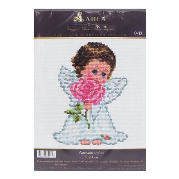 Broderikit Alisa "Kærlighedsengel" 10x14 cm