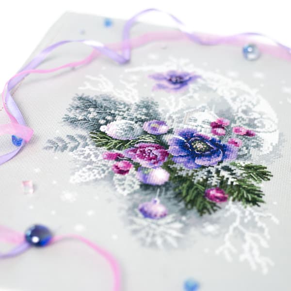 Broderisett Magic Needle "Frostig kveld" 18x27 cm