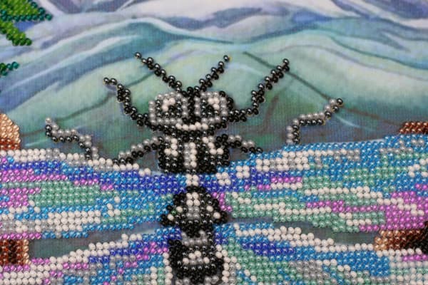 Perlebroderi Abris Art "Sommerakvareller" 30x34cm
