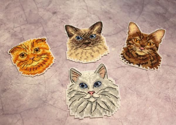 Broderikit Plastik Canvas MP Studia "Katte" 7x6 cm