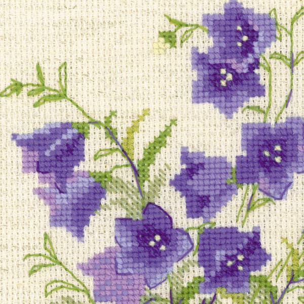 Broderikit Riolis "Blåklocka" 20x20 cm