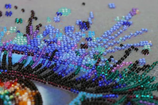 Broderikit med perler Abris Art «Kongelig blikk» 27x37 cm