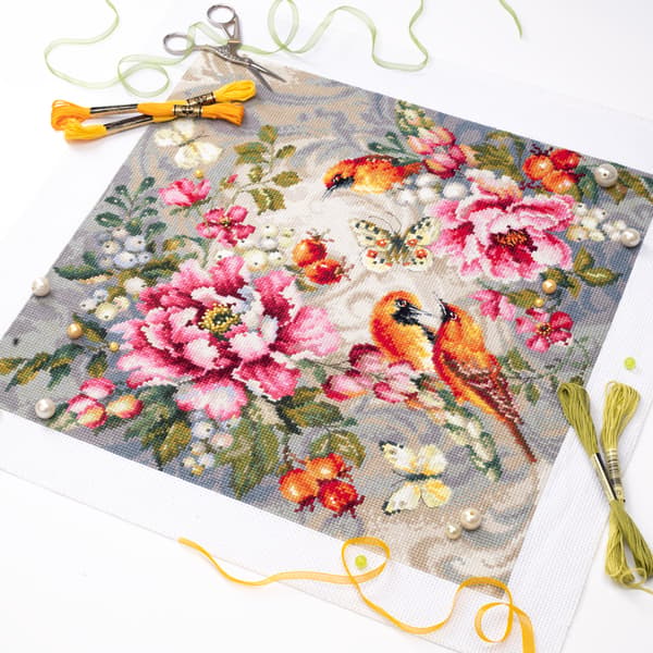 Broderisett Magic Needle "Sommersymfoni" 40x40 cm