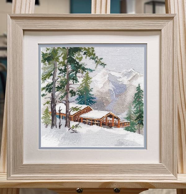 Broderisett Oven "Berg" 20x20 cm