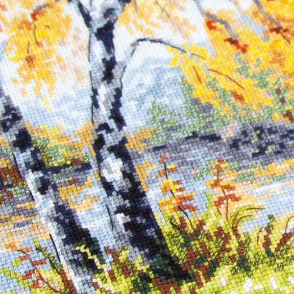Broderikit Magic Needle "Gyldne oktober" 36x28 cm