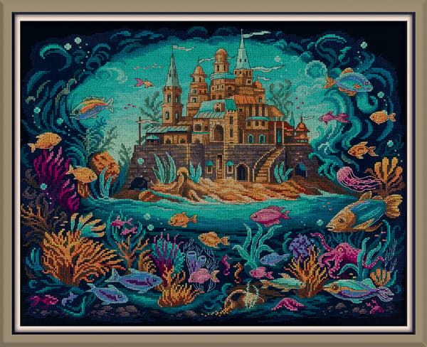 Broderikit Panna "Havets rige" 33x42,5 cm