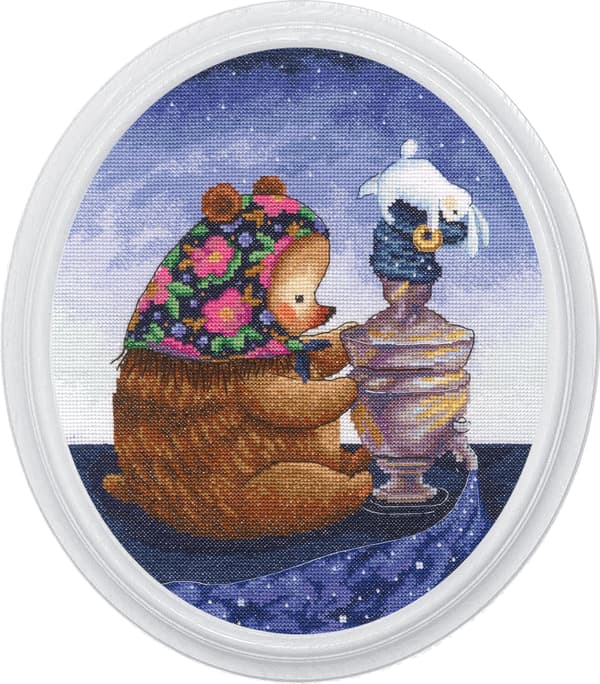 Ristipistopakkaus RTO "Samovaarin äärellä" 25x29 cm