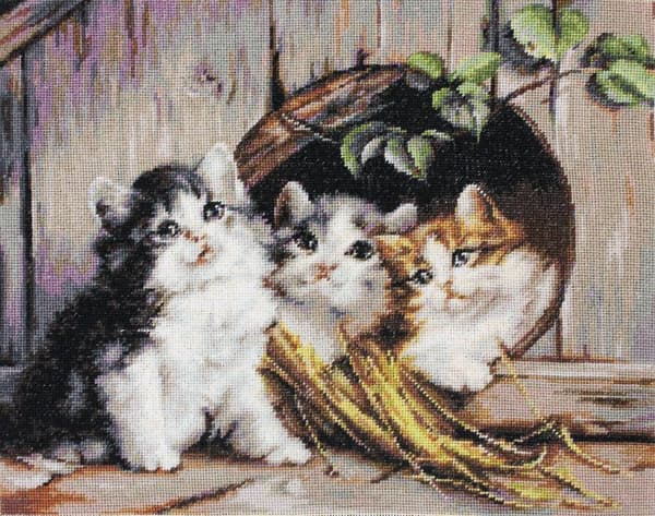 Broderisett Luca-S B520 - "Vennlig beskyttelse" 28.5x35.5 cm