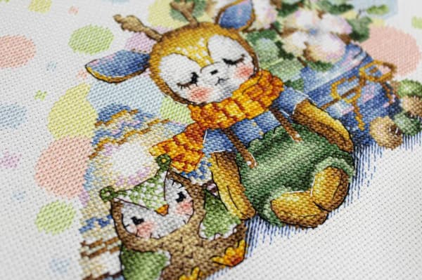 Broderikit MP Studia "Yndlingslegetøj" 19x16 cm