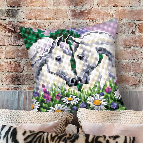 Broderikit Kudde Collection D`Art 5431 - "Gryning" 40x40 cm