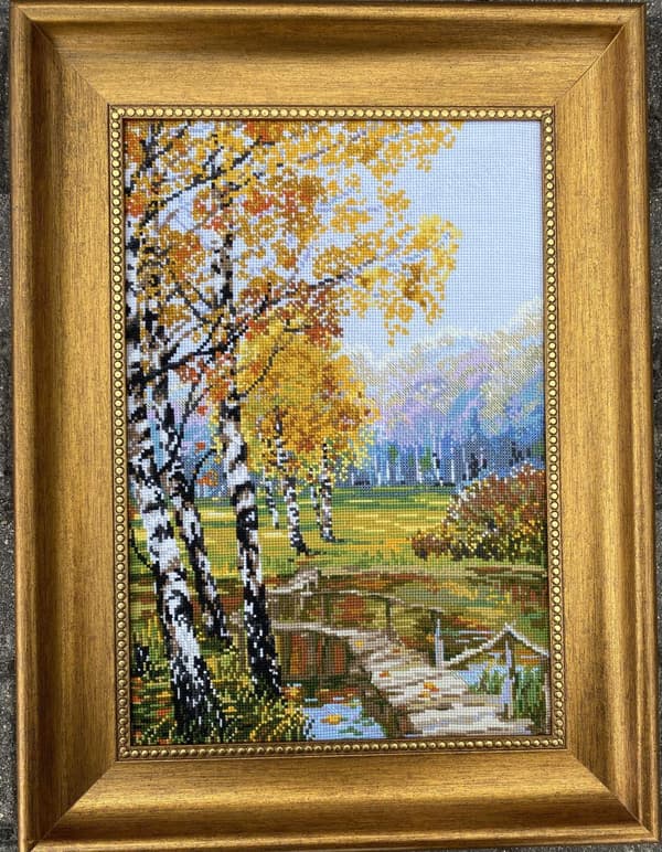 Broderikit Riolis "Bjørkene" 26x38 cm