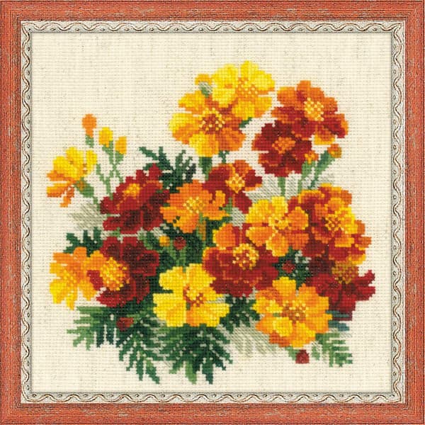 Broderisett Riolis «Tagetes» 20x20 cm