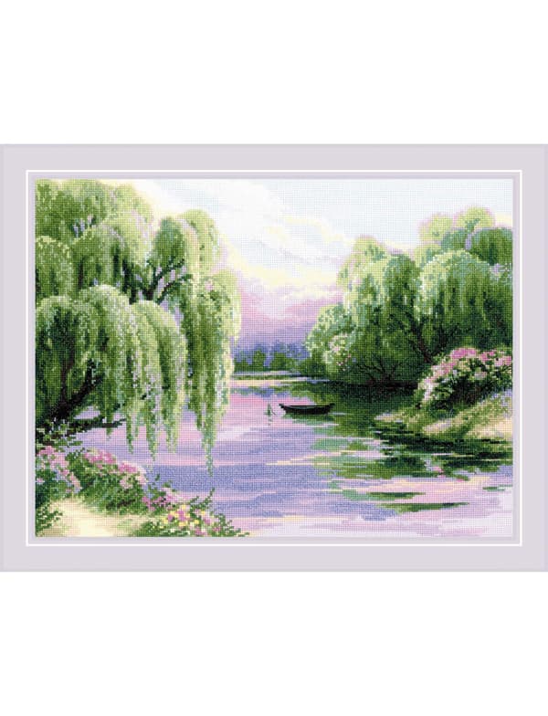 Broderikit Riolis "Tyst morgon" 40x30 cm