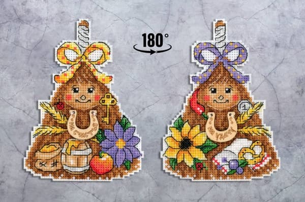 Broderikit plastic canvas MP Studia "Kvast-amulet" 9x12 cm