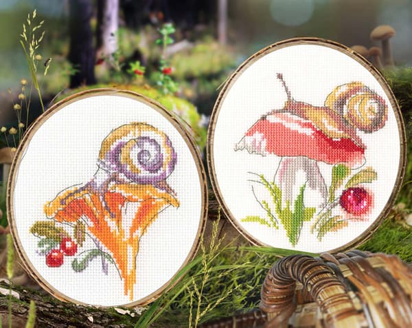 Broderikit RTO "Kantarel" 10x11,5 cm