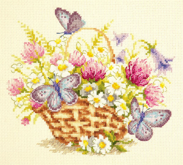 Broderikit Magic Needle "Sommarkänsla" 20x17 cm
