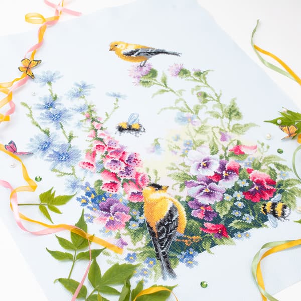 Broderisett Magic Needle "Sommersang" 31x40 cm