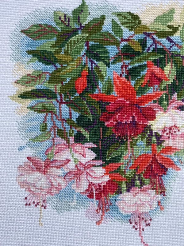 Broderisett Riolis "Fuchsia" 40x30 cm