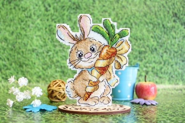 Broderisett Plastic Canvas MP Studia "Lodden lykke" 12x10 cm