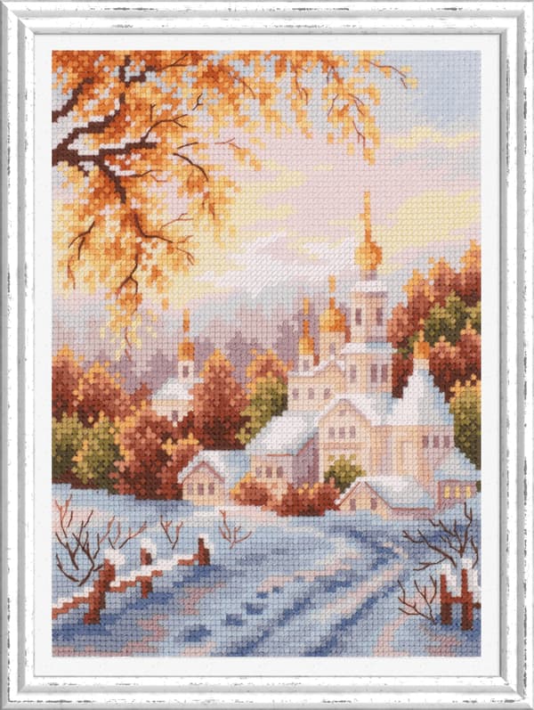 Broderikit Magic Needle "Snökloster" 15x20 cm