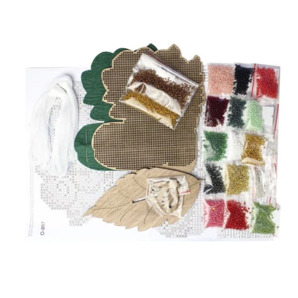 Perlebroderi MP Studia "Havefryd" 13x15x7 cm