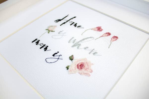 Broderikit LetiStitch LETI929 - "Gave til mors dag" 12x13 cm