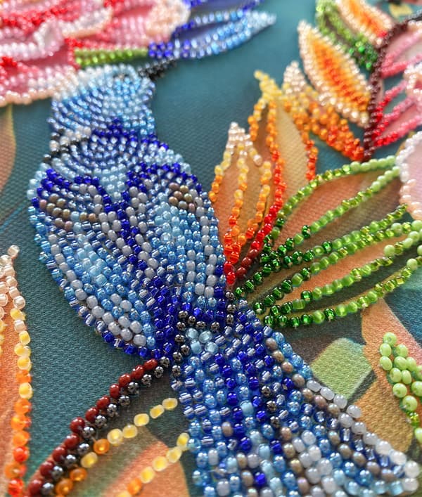 Perlebroderi Abris Art "Forårsbrus" 24x30 cm