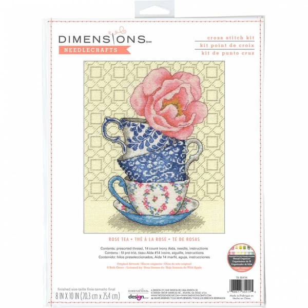 Broderikit Dimensions "Ros-te" 20.3x25.4 cm