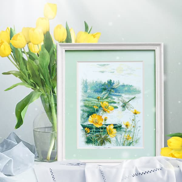Broderikit Magic Needle "Dimma morgon" 26x38 cm