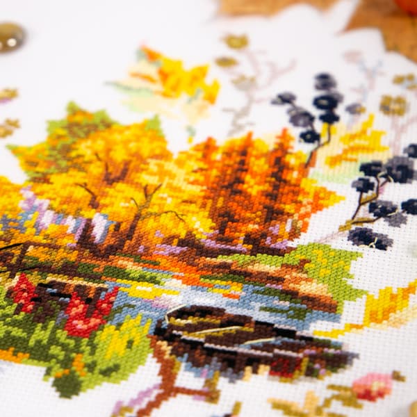 Broderisett Magic Needle «Høstelegi» 21x26 cm