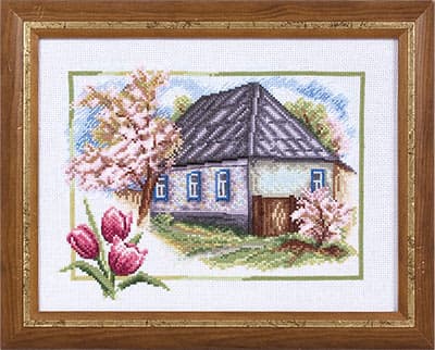 Broderikit Panna "Landlig forår" 20 x 26 cm