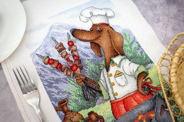 Broderikit MP Studia "Charmig kock" 21x30 cm