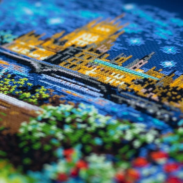 Ristipistopakkaus Magic Needle "Treffit Lontoossa" 40x30 cm