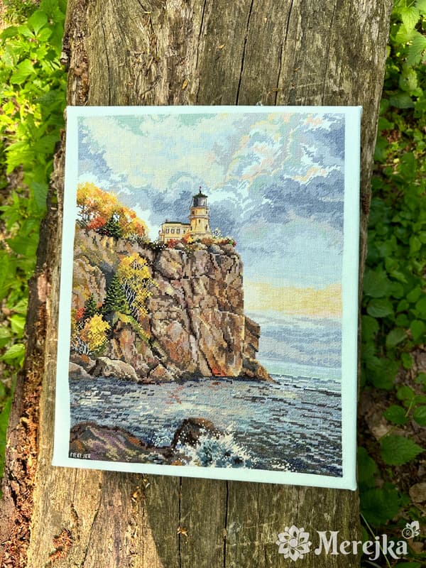 Broderikit Merejka K-231 - "Split Rock-fyret" 39x30 cm