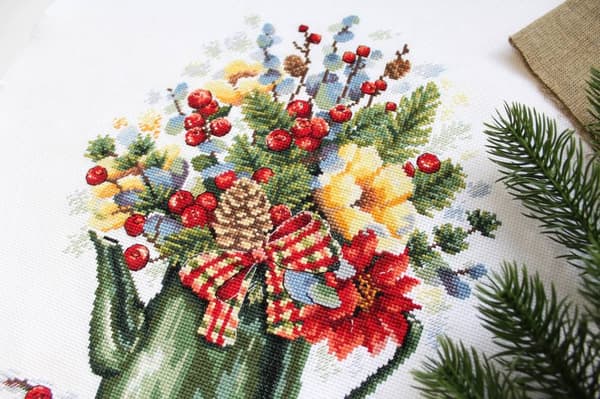Broderikit MP Studia "Udsøgt buket" 21x27 cm