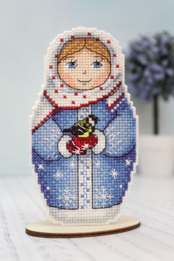 Broderisett Plastic Canvas MP Studia "Vinter" 7x13 cm