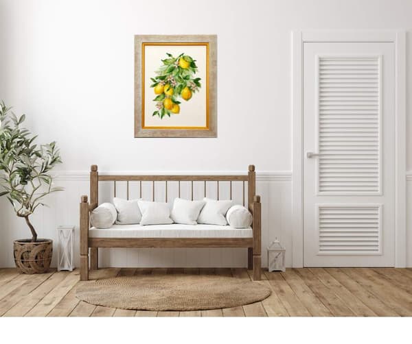 Broderikit Riolis "Lyse citroner" 30x40 cm