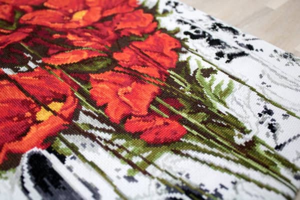 Broderikit Luca-S B2375 - "Valmue" 25.5x37 cm