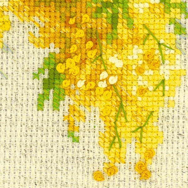 Broderikit Riolis "Mimosa" 18x24 cm