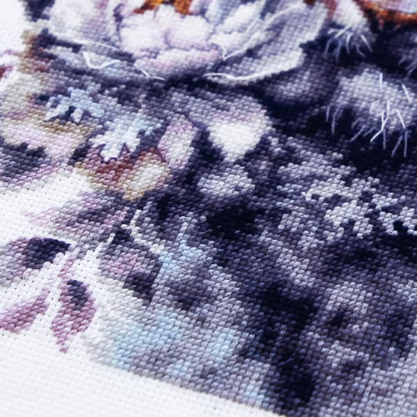 Broderisett Magic Needle "Den hvite tigeren" 24x26 cm