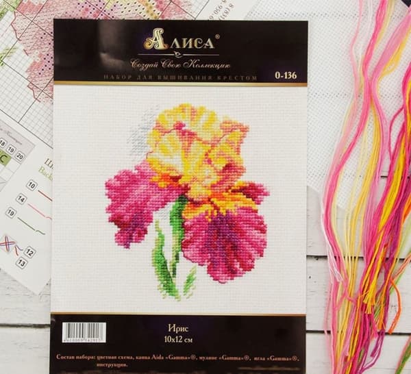Broderisett Alisa "Iris" 10x12 cm