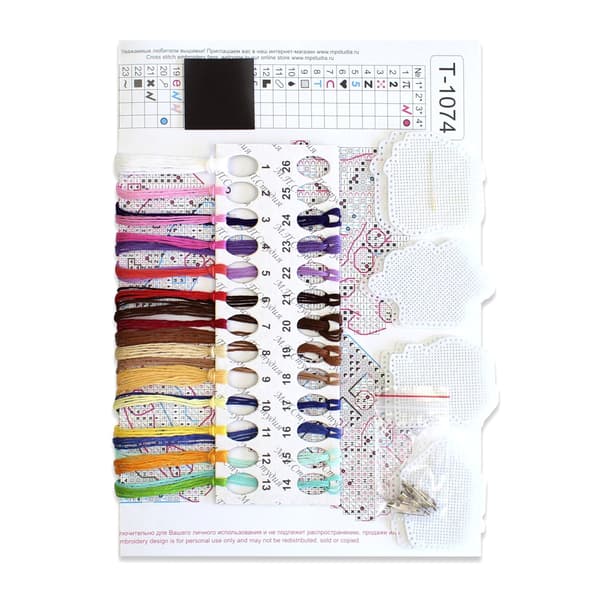 Broderikit MP Studia "Desserter - Ikoner. Magneter" 6x6cm