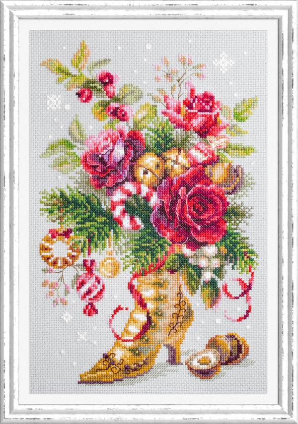 Broderikit Magic Needle "Julöverraskning" 17x27 cm
