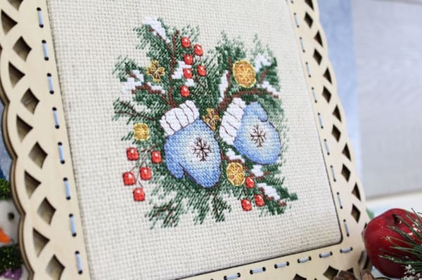 Broderikit MP Studia "Varme vanter" 10x11 cm