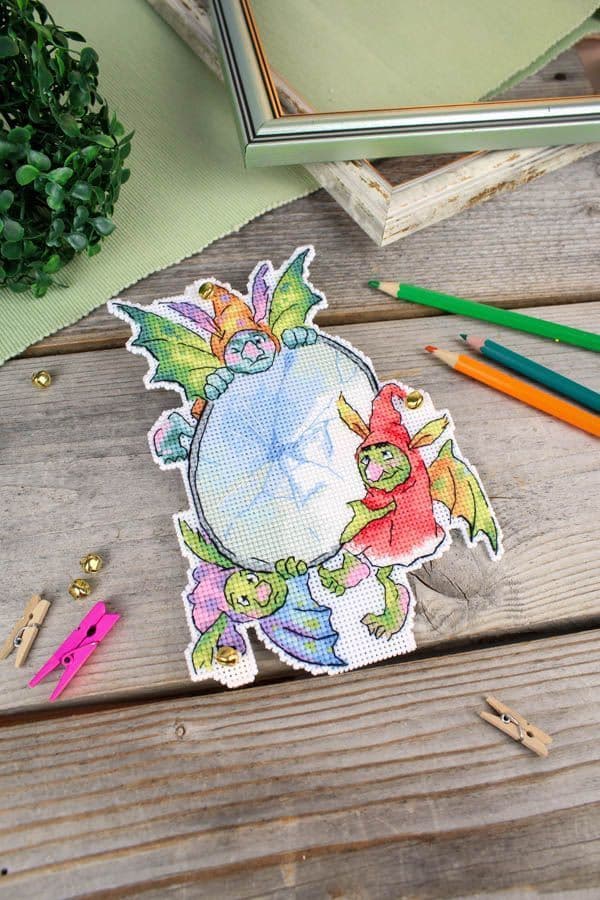 Broderisett Plastic Canvas MP Studia «Troll» 18x13cm