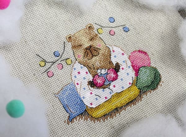 Broderikit MP Studia "Varm aften" 12x10 cm